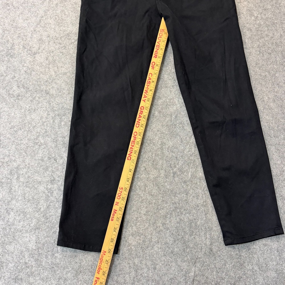 AG Adriano Goldschmied Black Denim Prima Cigarette Crop Jeans Women's Size 30 - Picture 2 of 7